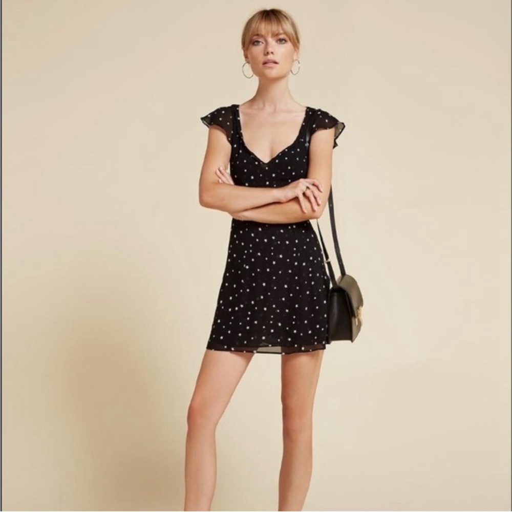 Reformation Darcy Dress in Stargazer print size 0